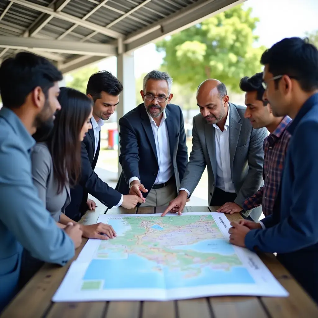 Modern office workspace